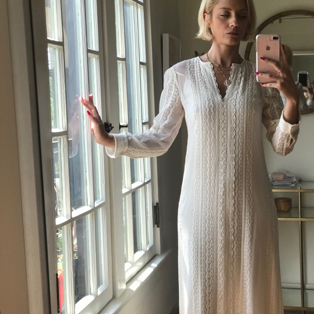 Elizabeth and James Mia Silk-Georgette Maxi Dress - Picture 3 of 7